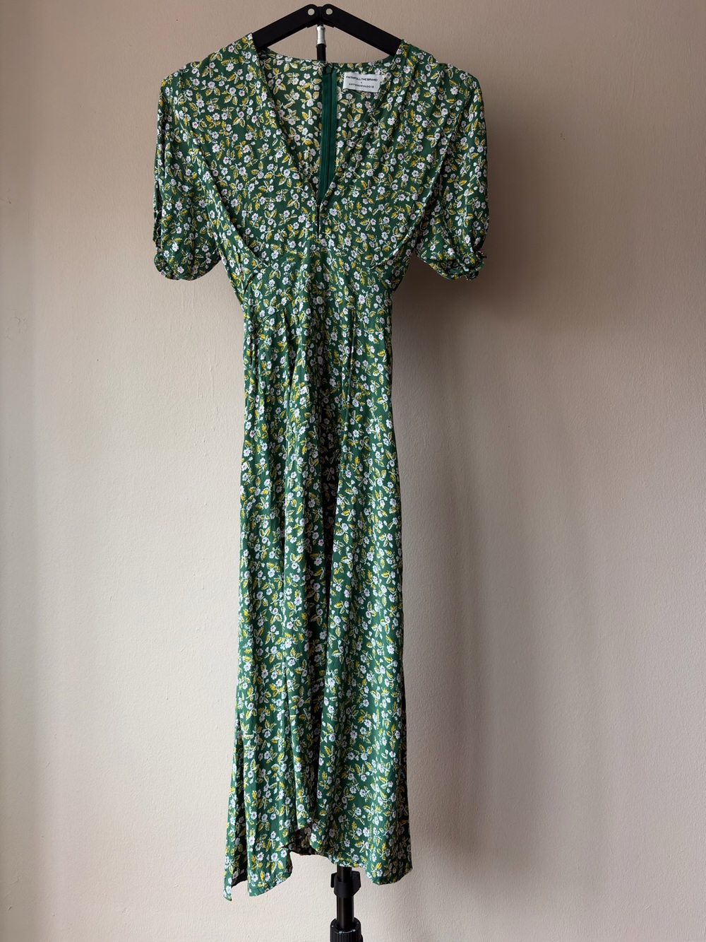 Faithfull The Brand x Anthropologie Farah Midi Dress Size Medium (USA 6)